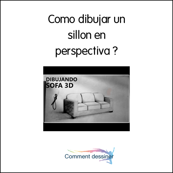 Como dibujar un sillon en perspectiva